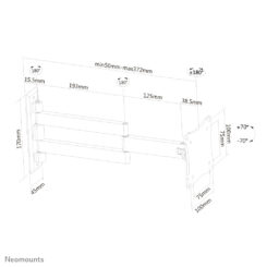 Neomounts FPMA-W830 Monitor/TV-beugel wand 10-27" - full motion - Afbeelding 11