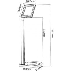 Techly ICA-TBL 1501 veiligheidsbehuizing voor tablets Zilver 25,6 cm (10.1") - Afbeelding 4