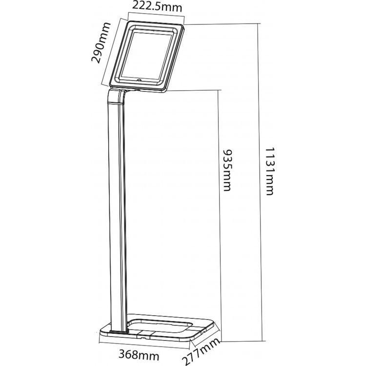 Techly ICA-TBL 1501 veiligheidsbehuizing voor tablets Zilver 25,6 cm (10.1") - Afbeelding 4