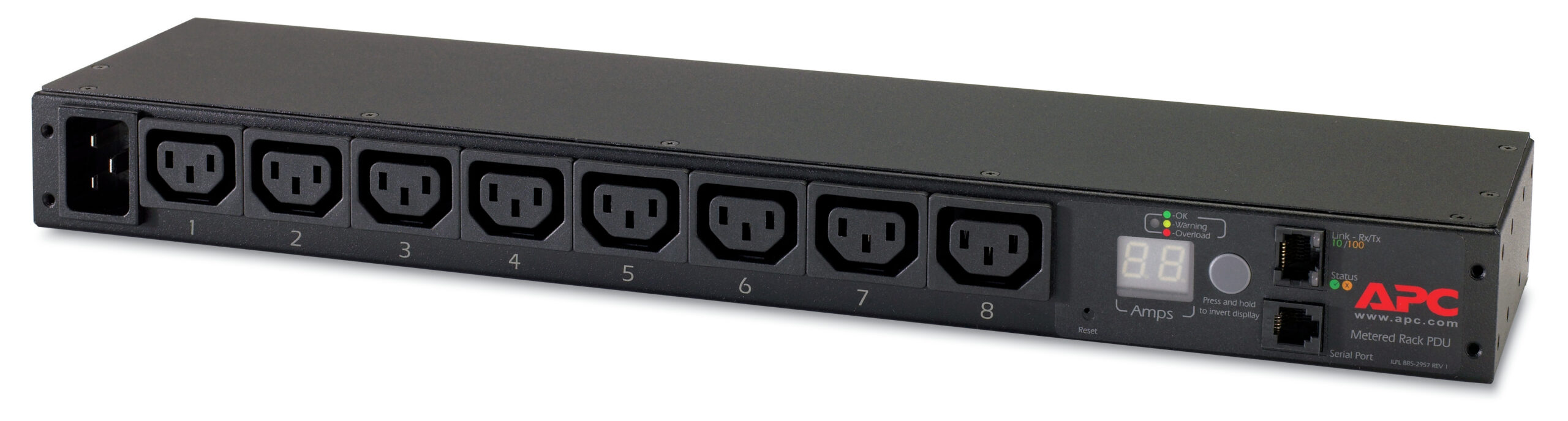 APC Rack PDU AP7821B, Metered, 0U/1U, 16A, 230V,(8x) C13, C20 stekker - Afbeelding 2