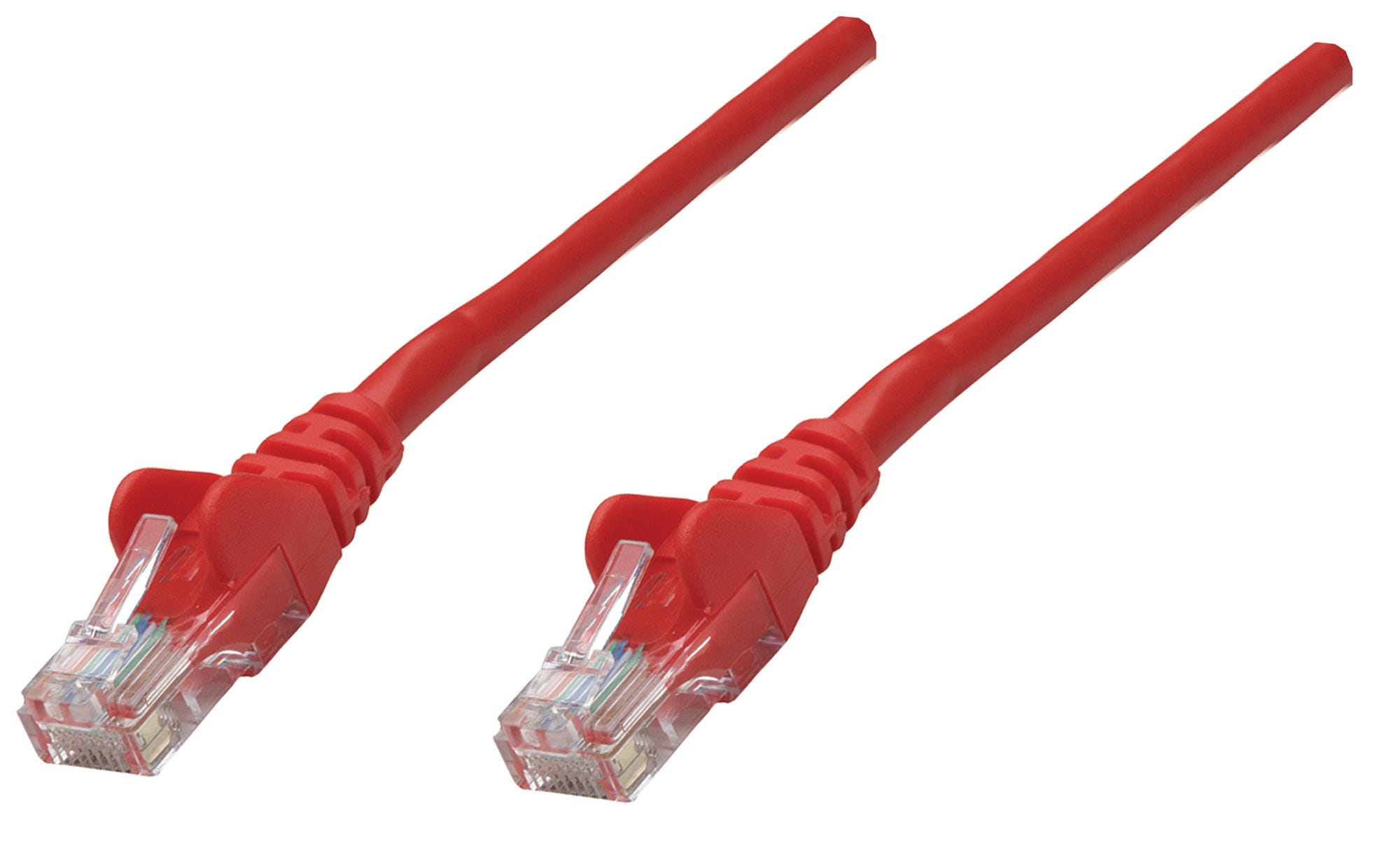 Intellinet Netwerk patchkabel Cat6, 0,25 m, rood, koper, S/FTP, LSOH/LSZH, PVC, RJ45, vergulde contacten, snagless, booted, levenslange garantie