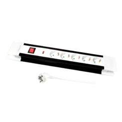 LogiLink LPS211 power uitbreiding 3 m 5 AC-uitgang(en) Binnen Zwart, Wit - Afbeelding 2