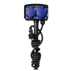 LogiLink LPS214 power uitbreiding 2 m 2 AC-uitgang(en) Buiten Zwart, Blauw - Afbeelding 3
