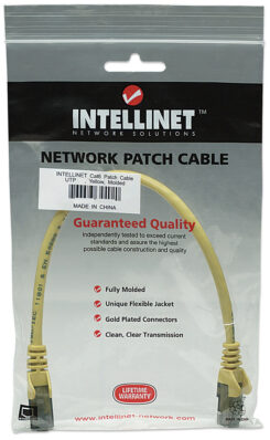 Intellinet Netwerk patchkabel, Cat6A, 30 m, geel, koper, S/FTP, LSOH/LSZH, PVC, RJ45, vergulde contacten, snagless, booted, levenslange garantie - Afbeelding 6