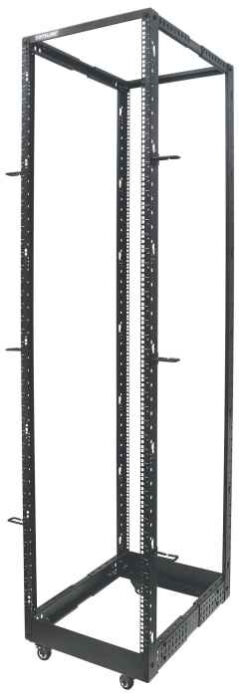Intellinet 19" open frame rack, 45U, 4-post, bouwpakket, max. 360 kg draagvermogen, zwart