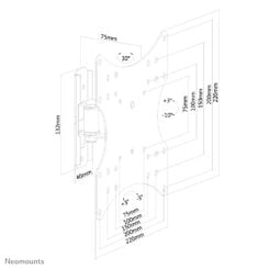 Neomounts FPMA-W115 TV-beugel wand 10-40" - full motion - Afbeelding 4