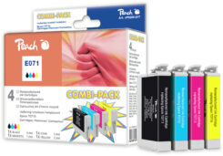Peach PI200-217 inktcartridge 4 stuk(s) Compatibel Zwart, Cyaan, Magenta, Geel