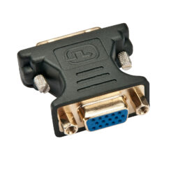 Lindy 41199 tussenstuk voor kabels VGA DVI-I Zwart, Goud - Afbeelding 3