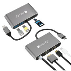 Techly IADAP USB31-DOCK3 interfacekaart/-adapter HDMI, RJ-45, USB 3.2 Gen 1 (3.1 Gen 1), VGA - Afbeelding 5