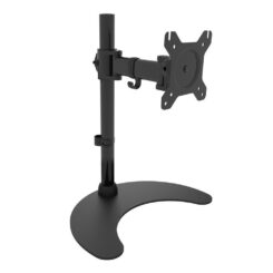 Techly Desk Stand for 1 Monitor 13 "-27" with Base h.400mm ICA-LCD 3400 68,6 cm (27") Bureau Zwart - Afbeelding 2