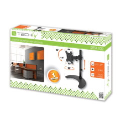 Techly Desk Stand for 1 Monitor 13 "-27" with Base h.400mm ICA-LCD 3400 68,6 cm (27") Bureau Zwart - Afbeelding 3