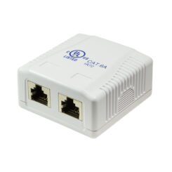 LogiLink NP0074 wandcontactdoos 2 x RJ-45 Wit - Afbeelding 2