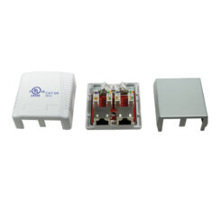 LogiLink NP0074 wandcontactdoos 2 x RJ-45 Wit - Afbeelding 4