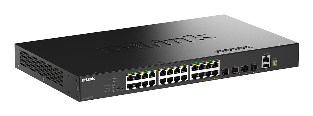 D-Link DGS-1530-28P/E netwerk-switch Managed L2 Gigabit Ethernet (10/100/1000) Power over Ethernet (PoE) Zwart - Afbeelding 3
