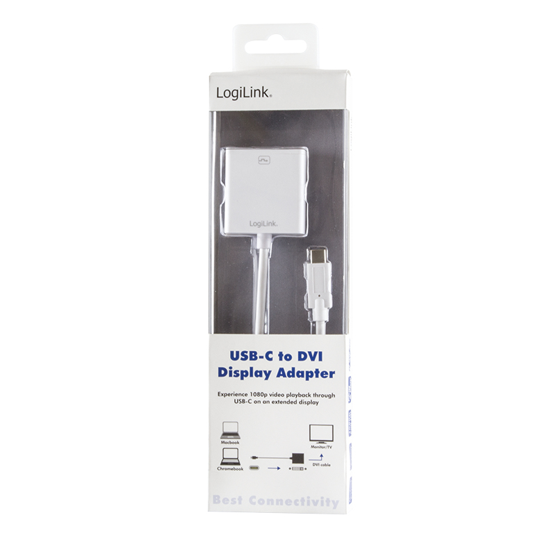 LogiLink UA0245A video kabel adapter 0,14 m DVI USB Type-A Wit - Afbeelding 4