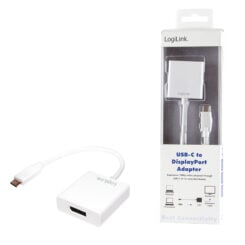 LogiLink 0.14m, USB-C 3.1/DisplayPort USB grafische adapter Wit - Afbeelding 5