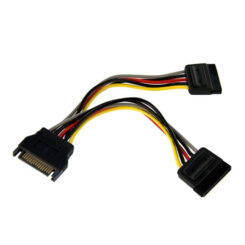 StarTech.com 15cm SATA Voedingskabel Y-adapter M/F - Afbeelding 2