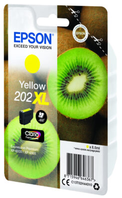 Epson Kiwi Singlepack Yellow 202XL Claria Premium Ink