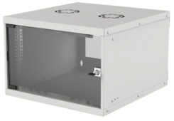 Intellinet 19" netwerkkast wand (basic), 6U, 560 mm diep, grijs, bouwpakket, max. 50 kg, bruikbare diepte 500 mm, glazen deur, montagemateriaal niet inbegrepen - Afbeelding 2