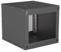 Intellinet 19" netwerkkast wand (basic), 9U, 560 mm diep, zwart, bouwpakket, max. 50 kg, bruikbare diepte 500 mm, glazen deur, montagemateriaal niet inbegrepen - Afbeelding 3