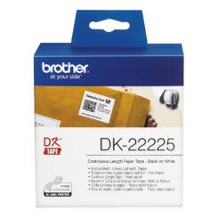 Brother DK-22225 labelprinter-tape Zwart op wit - Afbeelding 4
