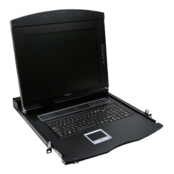 LogiLink LC702GE rack console 43,2 cm (17") 1280 x 1024 Pixels Metaal Zwart 1U - Afbeelding 2