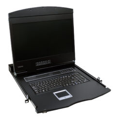LogiLink LC902GE rack console 47 cm (18.5") 1366 x 768 Pixels Metaal Zwart 1U - Afbeelding 2