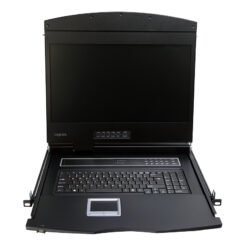 LogiLink LC902GE rack console 47 cm (18.5") 1366 x 768 Pixels Metaal Zwart 1U - Afbeelding 4