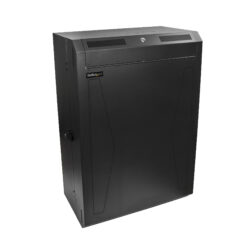 StarTech.com 8U 19" Verticaal Wandmonteerbaar Server Rack Cabinet, Low Profile 38cm (15"), Diepte 76cm (30"), Afsluitbaar Rack met 2U voor Switch Patch Panel Router Montage, Voorgemonteerd