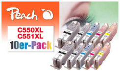 Peach 0F319979 inktcartridge 10 stuk(s) Zwart, Cyaan, Magenta, Foto zwart, Geel - Afbeelding 2