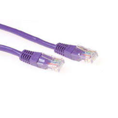 ACT Paarse 7 meter U/UTP CAT6 patchkabel met RJ45 connectoren