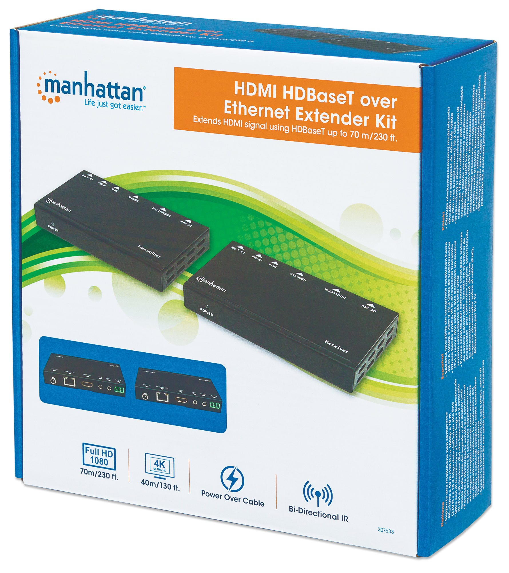 Manhattan 207638 audio/video extender AV-zender & ontvanger Zwart - Afbeelding 9