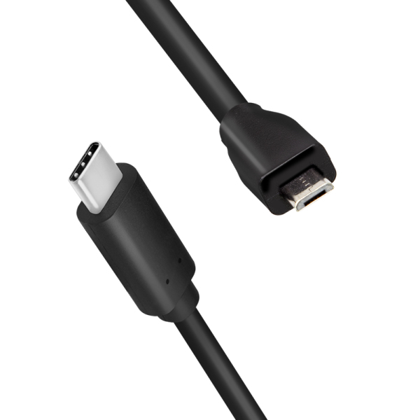 LogiLink CU0196 USB-kabel USB 2.0 0,5 m USB C Micro-USB B 0,48 Gbit/s Zwart - Afbeelding 5