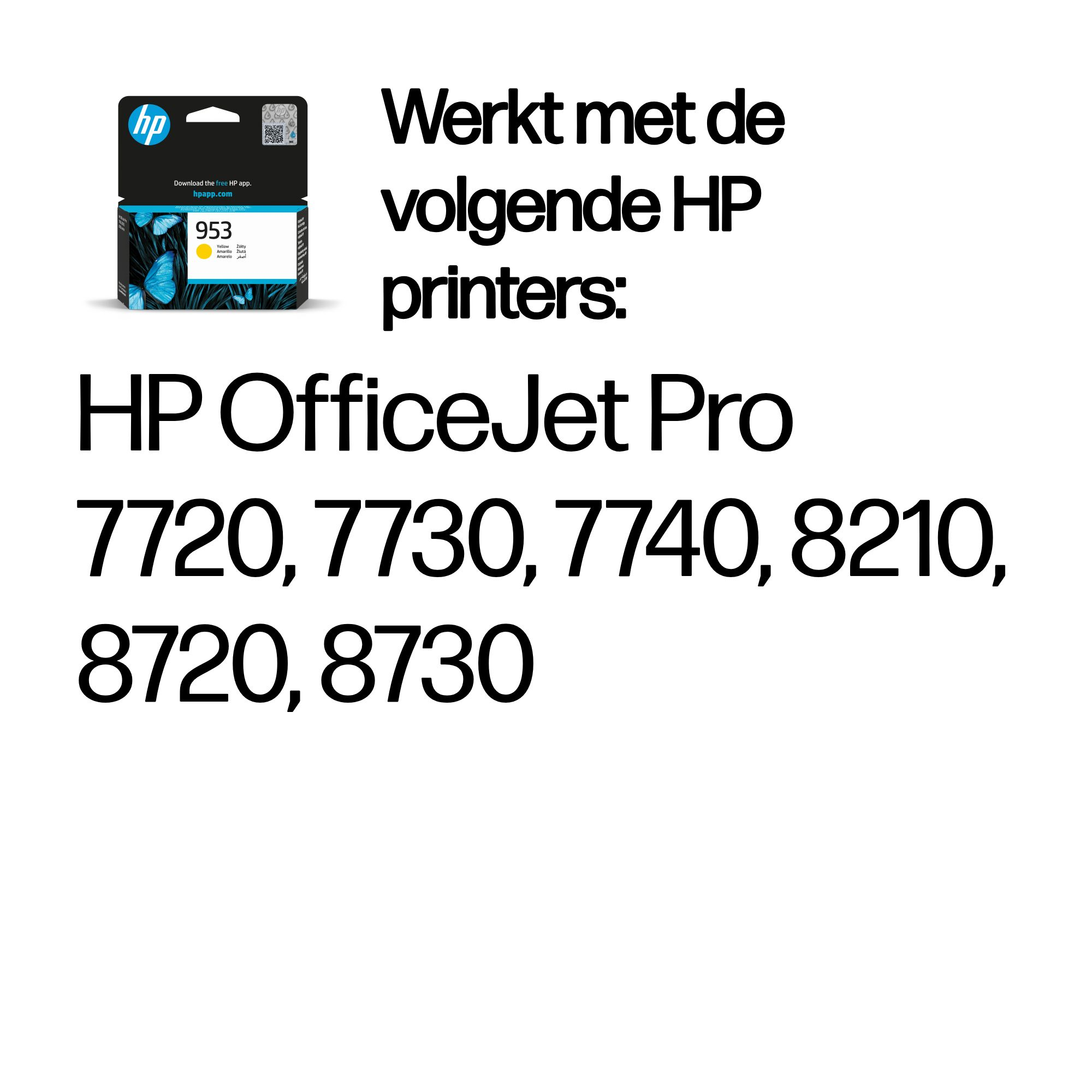 HP 953 originele gele inktcartridge - Afbeelding 3