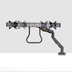 StarTech.com Dual Monitor Arm met Crossbar voor Bureau, Tot 27 inch Schermen, VESA 75x75/100x100, Max 15kg, C-klem, Volledig Scharnierend, Arm met Veermechanisme, TAA - Afbeelding 4
