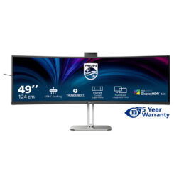 Philips 49B2U6903CH/00 computer monitor 124 cm (48.8") 5120 x 1440 Pixels Dual QHD LCD Grijs - Afbeelding 4