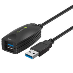 Techly ICUR3050 USB-kabel USB 3.2 Gen 1 (3.1 Gen 1) 5 m USB A 5 Gbit/s Zwart - Afbeelding 2