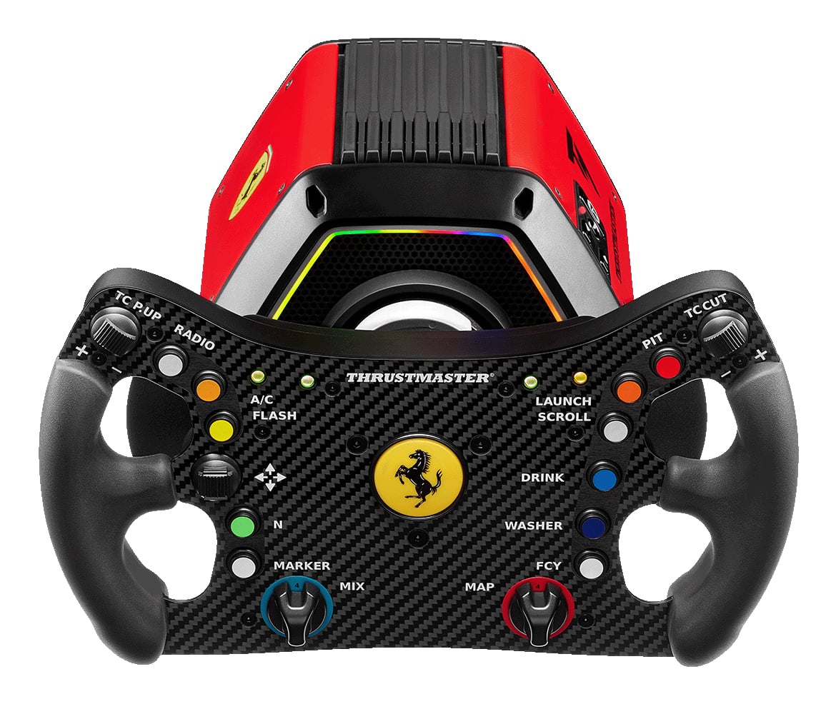 Thrustmaster T818 Ferrari 488 GT3 Simulator Zwart, Rood USB Stuurwiel + pedalen Analoog/digitaal PC