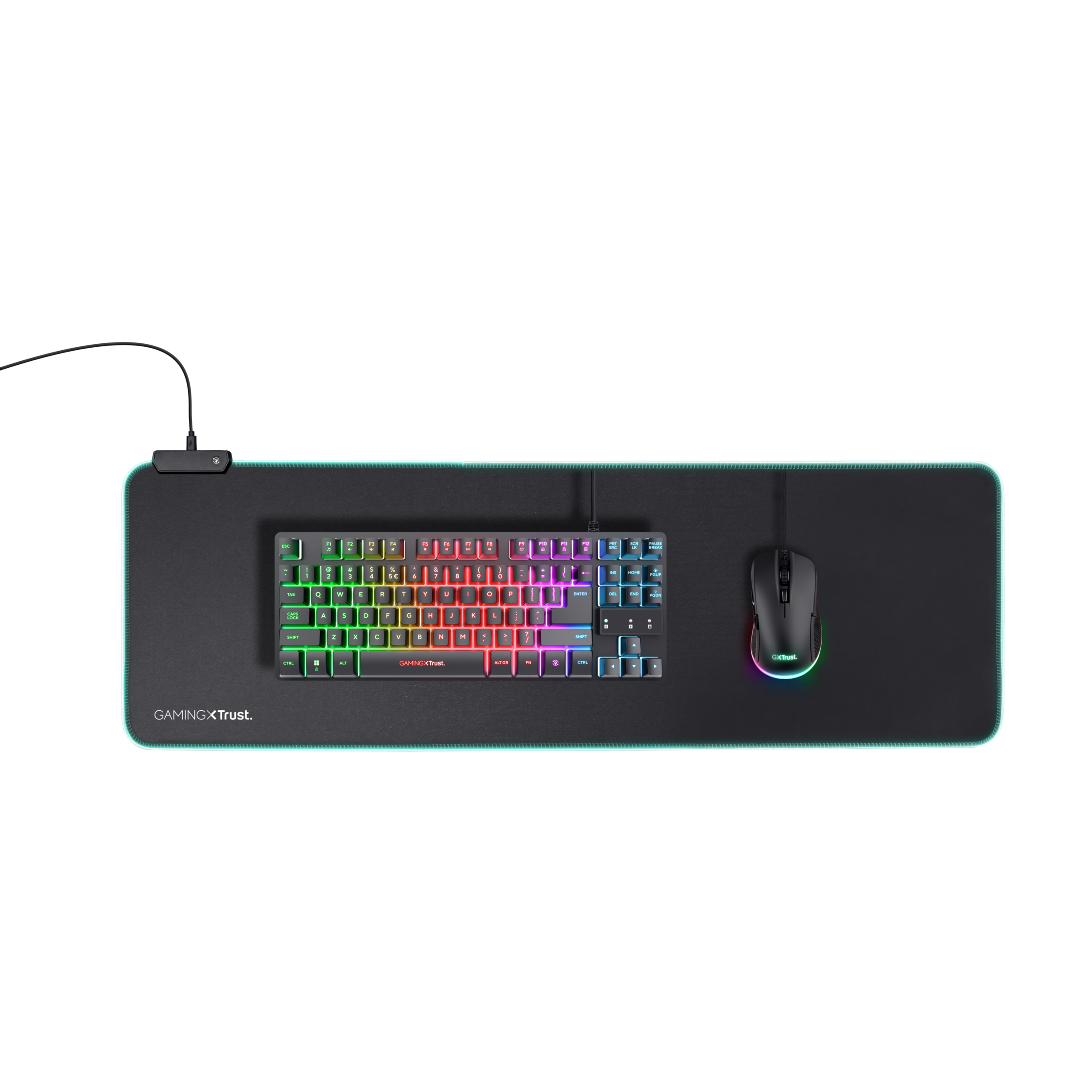 Trust GXT 764 Glide-Flex RGB Muismat XXL - Extra grote gaming muismat – RGB-verlichting – Flexibel oppervlak – Zwart - Afbeelding 4