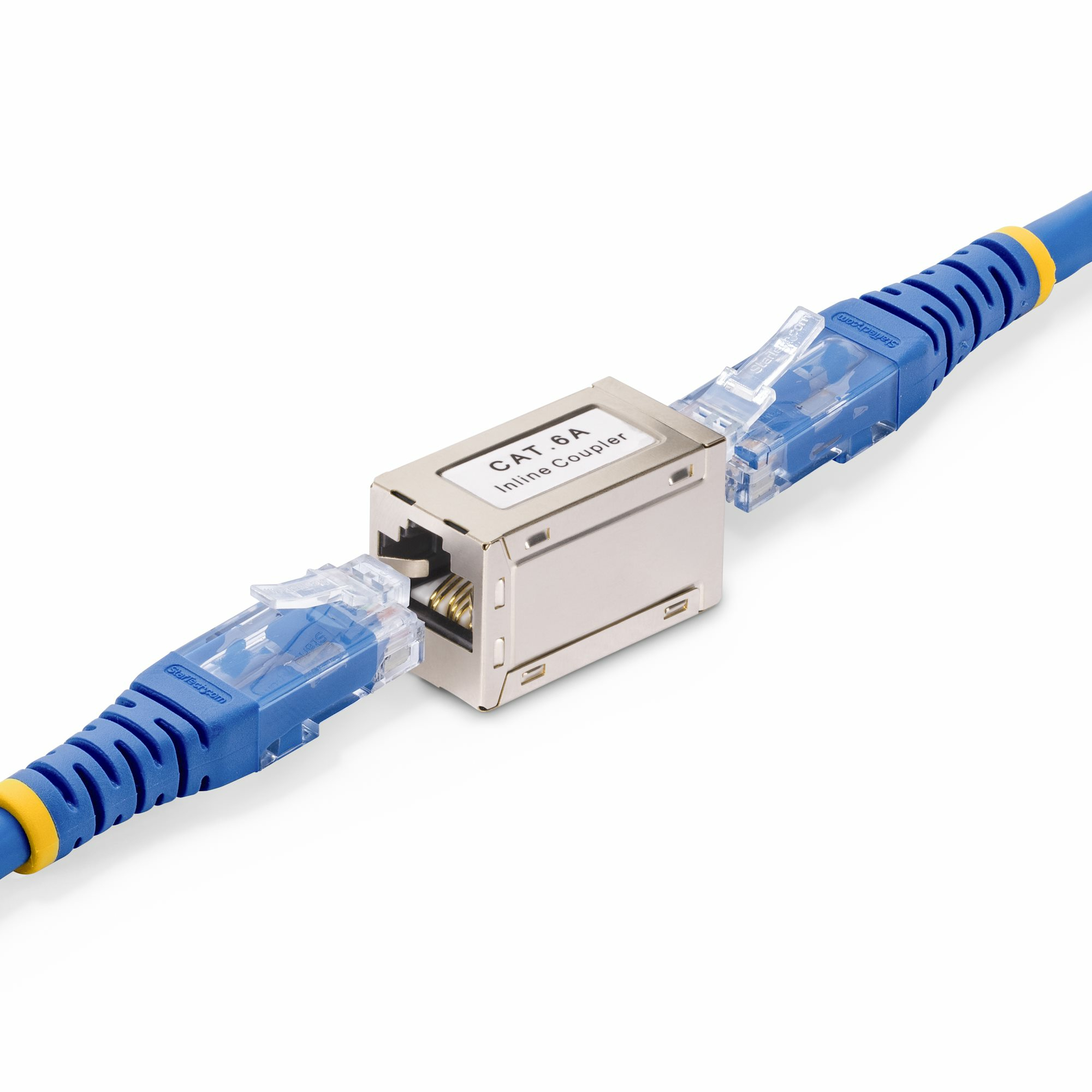 StarTech.com Shielded RJ45 Koppelstuk, Inline Cat6a Coupler, Female naar Female (F/F) T568B Connector, Shielded Ethernet Kabel Verlengstuk - Afbeelding 5
