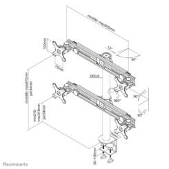 Neomounts FPMA-D700D4 Monitorarm 19-30" - Afbeelding 9