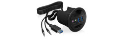 ICY BOX IB-HUB1404A wandcontactdoos Zwart - Afbeelding 3