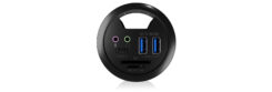 ICY BOX IB-HUB1404A wandcontactdoos Zwart - Afbeelding 4
