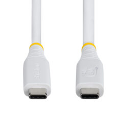 StarTech.com 1m USB4 Kabel, 40Gbps, USB-IF Gecertificeerde USB-C Kabel, 240W PD, 8K 60Hz/4K 240Hz DP2.1 DP40, TPE Mantel, Thunderbolt 4 Compatibel, Wit - Afbeelding 5