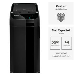 Fellowes AutoMax 550C papiervernietiger Kruisversnippering 60 dB 23 cm Zwart - Afbeelding 8