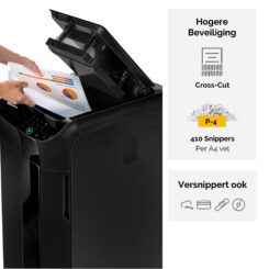 Fellowes AutoMax 550C papiervernietiger Kruisversnippering 60 dB 23 cm Zwart - Afbeelding 5