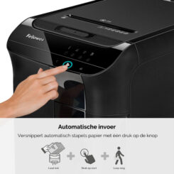 Fellowes AutoMax 550C papiervernietiger Kruisversnippering 60 dB 23 cm Zwart - Afbeelding 3