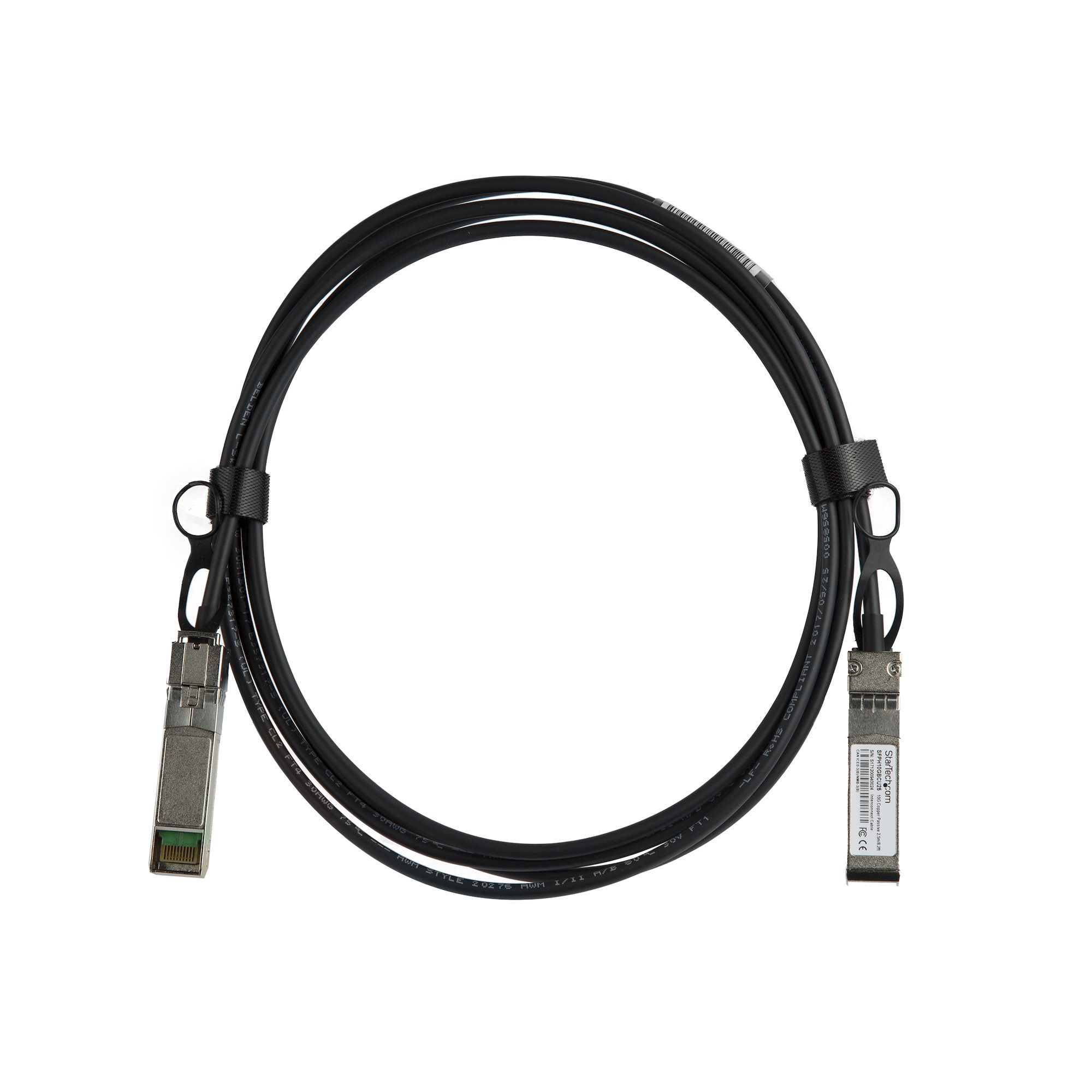 StarTech.com Cisco SFP-H10GB-CU2-5M compatibel SFP+ DAC Twinax kabel - 2.5 m - Afbeelding 3
