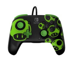PDP REMATCH: 1-Up Glow in the Dark Zwart, Groen USB Gamepad Analoog/digitaal Nintendo Switch, Nintendo Switch OLED - Afbeelding 2