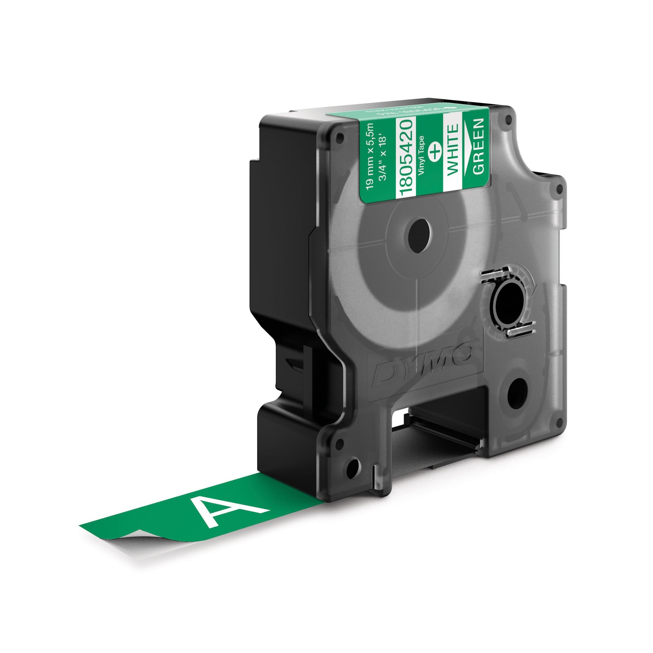 DYMO Rhino industriële Vinyl Labels | 19 mm x 5,5 m | witte afdruk op groen | zelfklevende labels voor Rhino & LabelManager labelprinters - Afbeelding 3